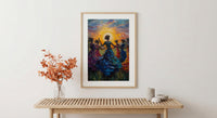 Irish Ceili Dance Art, Celtic Heritage Print - Scottish Wedding Gift