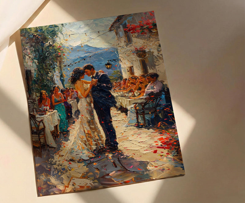 Polish Folk Wedding Art, Central Europe Decor - Anniversary Gift