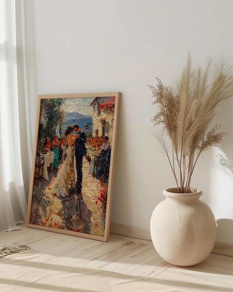 Polish Folk Wedding Art, Central Europe Decor - Anniversary Gift