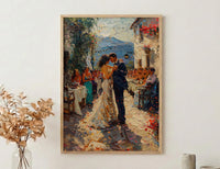Polish Folk Wedding Art, Central Europe Decor - Anniversary Gift