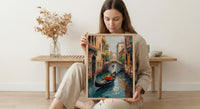 Venice Gondola Print, Italian Honeymoon Art - Newlywed Gift