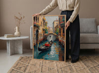 Venice Gondola Print, Italian Honeymoon Art - Newlywed Gift