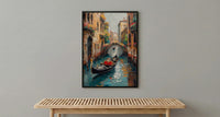Venice Gondola Print, Italian Honeymoon Art - Newlywed Gift