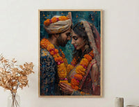 Indian Wedding Art Print, Varmala Ceremony Decor - Desi Wedding Gift