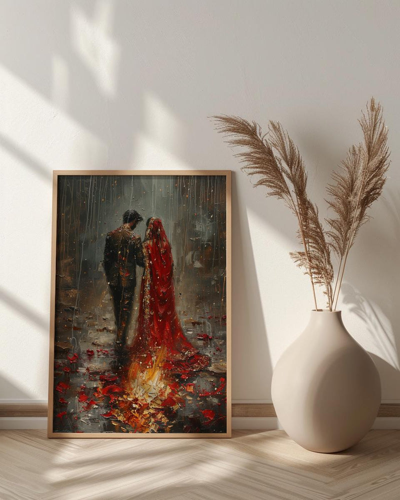 Saat Phere Print, Hindu Wedding Ceremony Art - Spiritual Wall Art