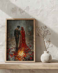 Saat Phere Print, Hindu Wedding Ceremony Art - Spiritual Wall Art