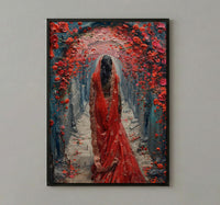 Indian Bride Art, Phoolon Ki Chaadar Decor - Desi Wedding Gift