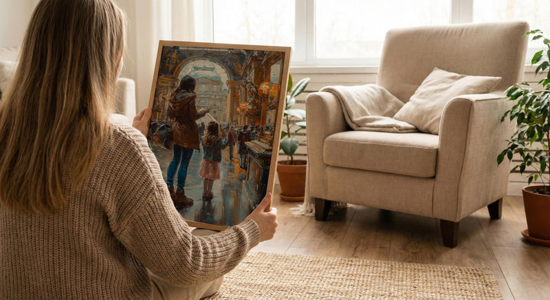 Louvre Museum Art Print, Mother Daughter Decor - Mother's Day Gift
