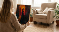 Greek Ruins Art Print, Pregnant Mom Poster - New Mom Gift