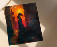 Greek Ruins Art Print, Pregnant Mom Poster - New Mom Gift