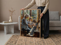 Grand Piano Wall Decor, Grandmother Art Print - Gift for Grandma