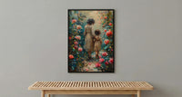 Historic Garden Wall Art, Mother Child Poster - Mother's Day Gift
