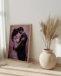 First Dance Wall Art, Romantic Couple Print - Wedding Gift for Couple