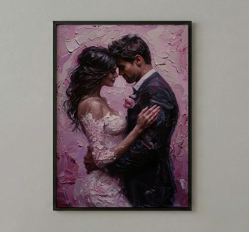 First Dance Wall Art, Romantic Couple Print - Wedding Gift for Couple