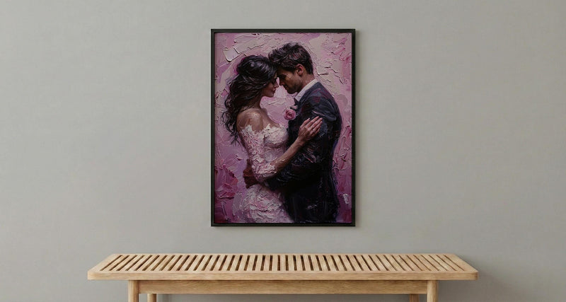 First Dance Wall Art, Romantic Couple Print - Wedding Gift for Couple