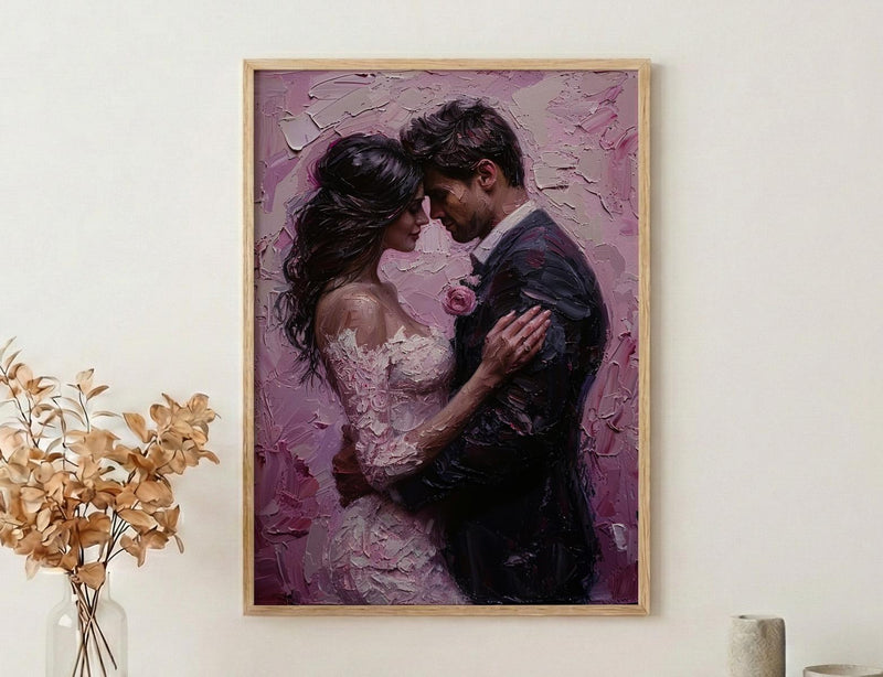 First Dance Wall Art, Romantic Couple Print - Wedding Gift for Couple