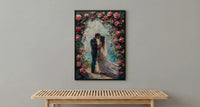 Wedding Arch Art Print, Floral Couple Decor - Master Bedroom Art