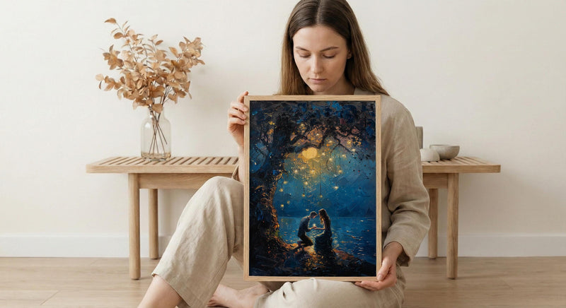Marriage Proposal Wall Decor, Ancient Tree Art Print - Engagement Gift