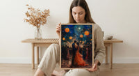 Sangeet Night Poster, Indian Dance Wall Art - Anniversary Gift