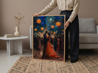 Sangeet Night Poster, Indian Dance Wall Art - Anniversary Gift