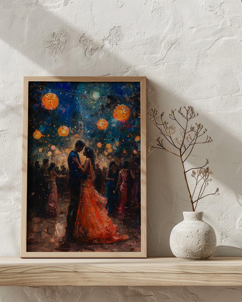 Sangeet Night Poster, Indian Dance Wall Art - Anniversary Gift