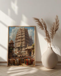 South Indian Wedding, Kerala Temple Decor - Cultural Wall Art