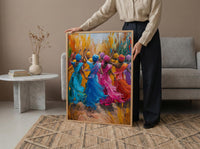 Punjabi Wedding Art, Bhangra Dance Poster - Desi Heritage Gift