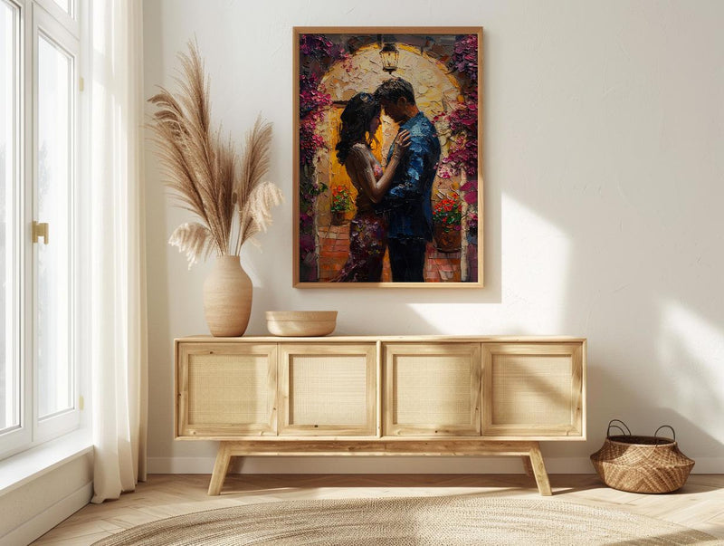 Mexican Hacienda Art, Latin Wedding Decor - Newlywed Gift