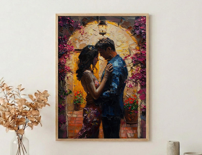 Mexican Hacienda Art, Latin Wedding Decor - Newlywed Gift