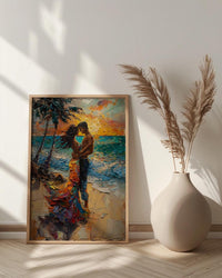 Caribbean Wedding Art, Beach Salsa Dance - Tropical Decor