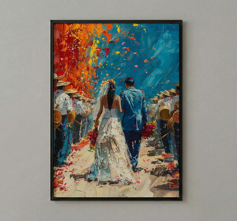 Fiesta de Boda Print, Latin Wedding Parade - Cultural Art