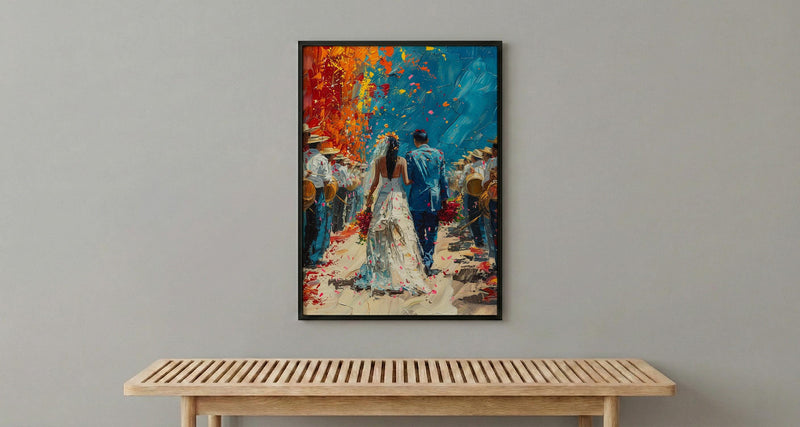 Fiesta de Boda Print, Latin Wedding Parade - Cultural Art