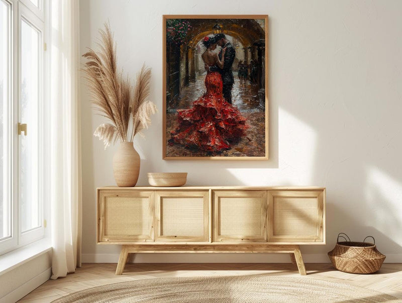 Flamenco Dancer Art, Spanish Wedding Decor - Anniversary Gift