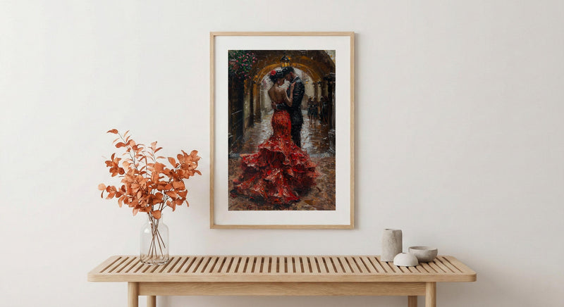 Flamenco Dancer Art, Spanish Wedding Decor - Anniversary Gift