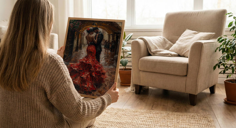 Flamenco Dancer Art, Spanish Wedding Decor - Anniversary Gift