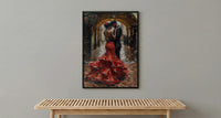Flamenco Dancer Art, Spanish Wedding Decor - Anniversary Gift