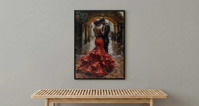 Flamenco Dancer Art, Spanish Wedding Decor - Anniversary Gift