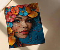 Tropical Floral Art, Mexican Bride Poster - Boho Decor