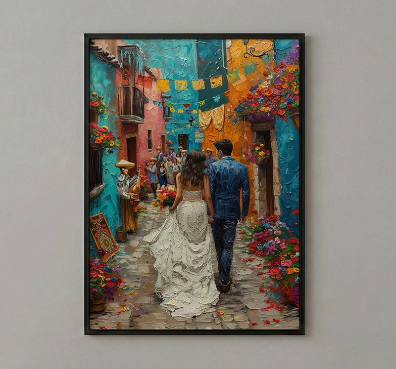 Callejoneada Art, Mexican Wedding Parade - Mariachi Decor