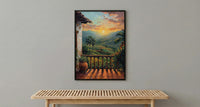 Colombia Wall Art, Eje Cafetero Print - Latin America Decor, Impasto Coffee Region Poster
