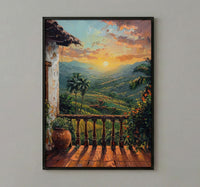 Colombia Wall Art, Eje Cafetero Print - Latin America Decor, Impasto Coffee Region Poster