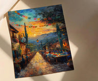 Mexican Agave Farm, Hacienda Wedding Art - Newlywed Gift