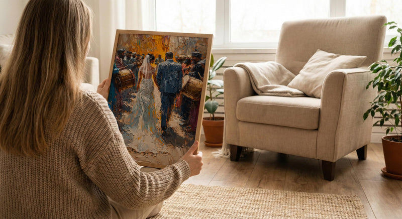 Zaffa Procession Art, Middle Eastern Wedding - Arab Culture Gift
