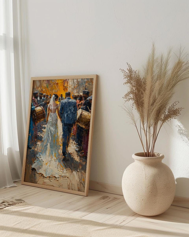 Zaffa Procession Art, Middle Eastern Wedding - Arab Culture Gift