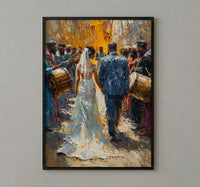 Zaffa Procession Art, Middle Eastern Wedding - Arab Culture Gift