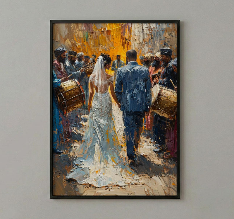 Zaffa Procession Art, Middle Eastern Wedding - Arab Culture Gift