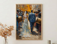 Zaffa Procession Art, Middle Eastern Wedding - Arab Culture Gift