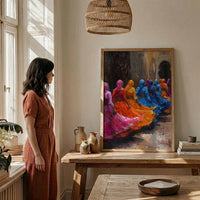 Zaghrouta Poster, Arab Wedding Celebration - Cultural Wall Art