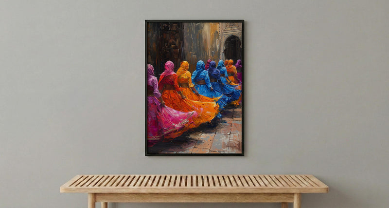 Zaghrouta Poster, Arab Wedding Celebration - Cultural Wall Art