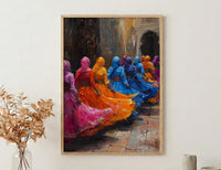 Zaghrouta Poster, Arab Wedding Celebration - Cultural Wall Art